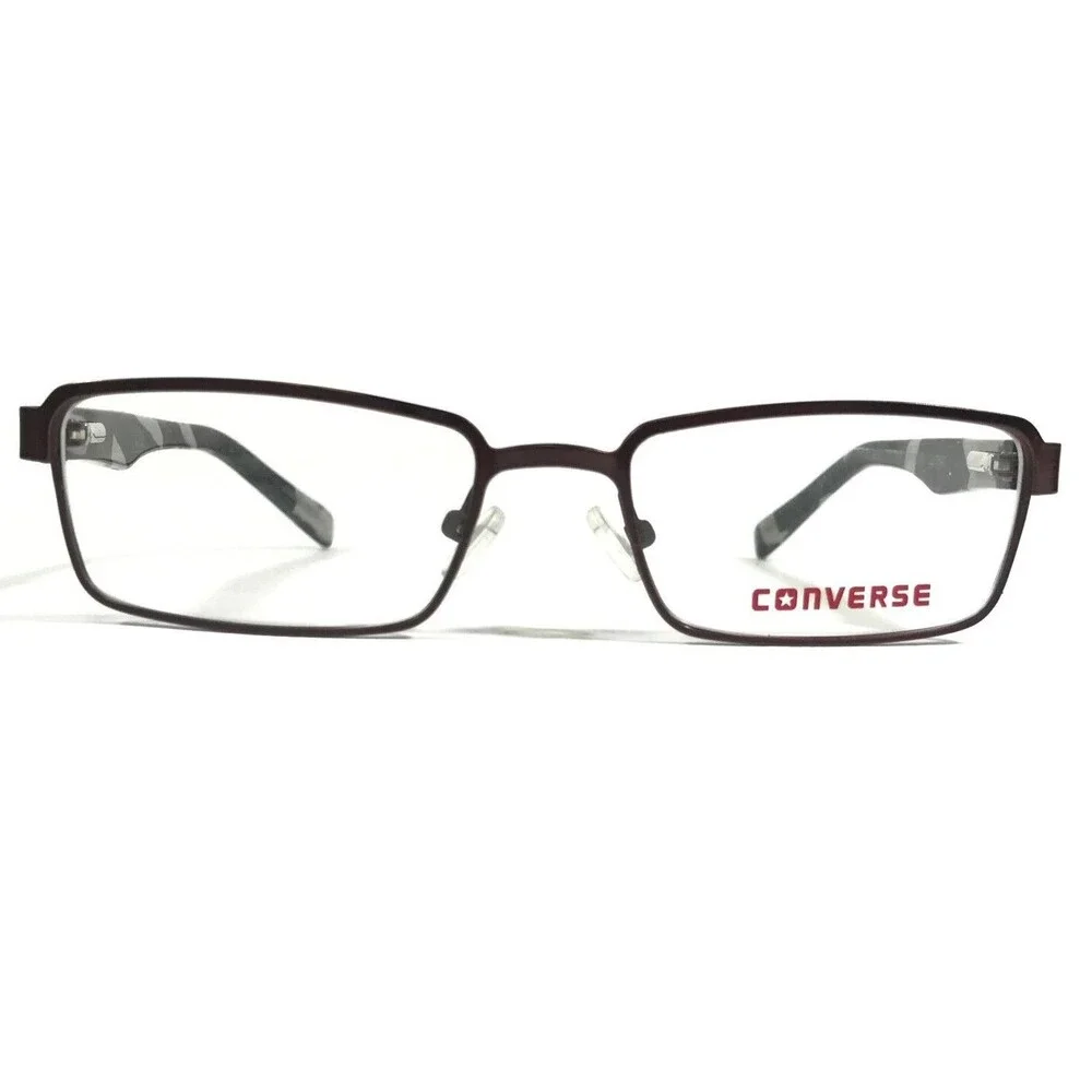 Converse Kids Eyeglasses Frames K012 BROWN Rectangular Full Rim 47-16-125